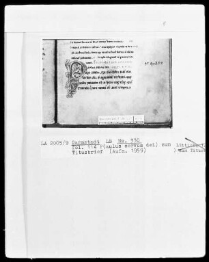 Paulus Apostolus, Epistulae cum glossis — Initiale P (aulus), Folio 114 recto
