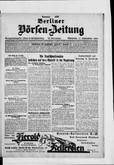 Berliner Börsen-Zeitung, Morgenausgabe