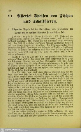 VI. Allerlei Speisen von Fischen und Schalthieren