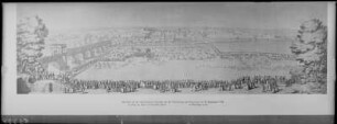 Dresden. Dianafest auf den Elbwiesen am 18. September 1719 anläßlich der Vermählung des Kurprinzen Friedrich August (Sohn August des Starken) mit der Kaiserstochter Maria Josepha: Wasserjagd
