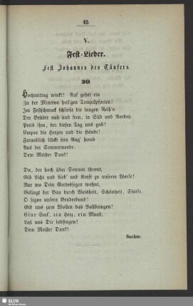V. Fest-Lieder