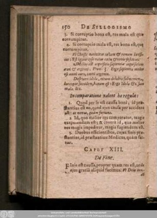 Caput XIII. De Fine.