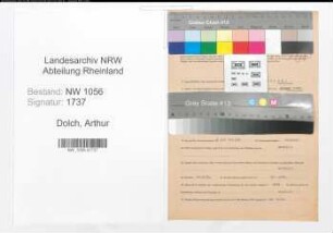 Entnazifizierung Arthur Dolch , geb. 17.02.1912 (Angestellter)