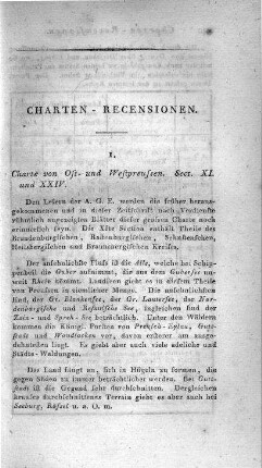 Charte von Ost- und Westpreussen : Sect XI und XXIV