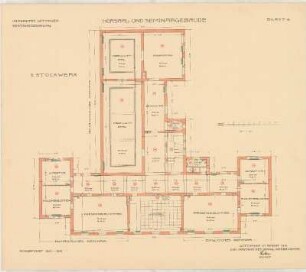 Hörsaal- und Seminargebäude der Universität Göttingen: Blatt 4, 2. Stockwerk