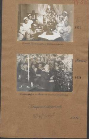 Weihnachtsfeier an Bord eines deutschen Kriegsschiffes
