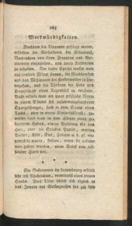 Merkwürdigkeiten