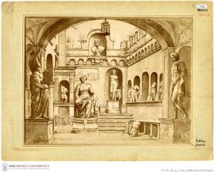 Antikenhof der Casa Sassi (nach Maarten van Heemskerck?)