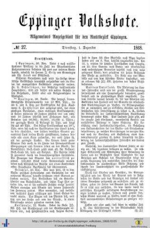 No. 27, 01.12. 1868