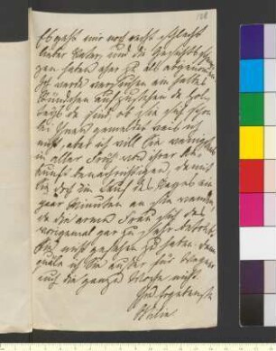 Brief von Goethe, Ottilie von geb. von Pogwisch an Goethe, Johann Wolfgang von