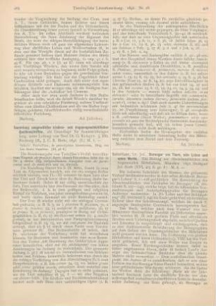 406-407 [Rezension] Schnitzer, Jos., Berengar von Tours, sein Leben und seine Werke