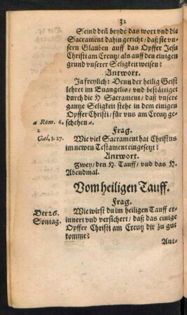 Vom heiligen Tauff.