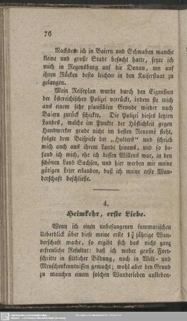 4. Heimkehr, erste Liebe