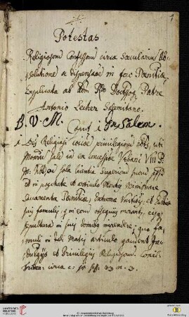 Antonius Lecher: Potestas circa saecularium absolutionem