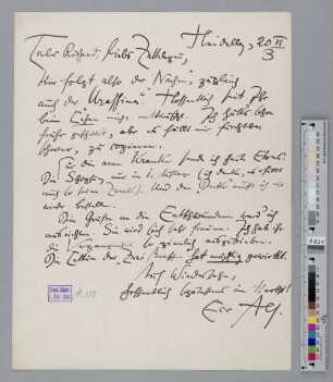 Brief an Richard Dehmel