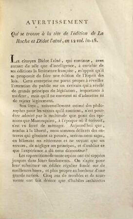 Oeuvres complètes de Montesquieu, 1