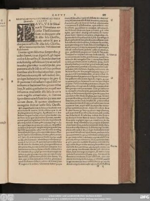 Epistolae Pauli Secundae Ad Thessalonicenses.