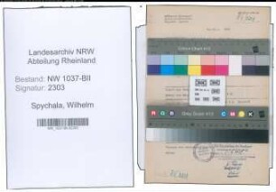 Entnazifizierung Wilhelm Spychala , geb. 31.03.1893 (Schlosser)