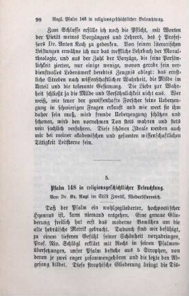 98-104 Psalm 148 in religionsgeschichtlicher Bedeutung