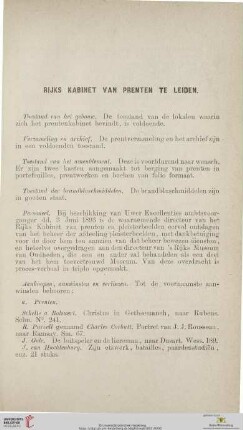 Rijks Kabinet van Prenten te Leiden