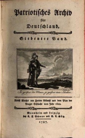 Patriotisches Archiv für Deutschland. 7. 1787