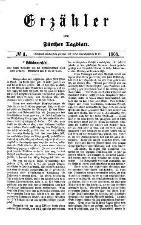 Fürther Tagblatt. Erzähler. 1868 = Jg. 28
