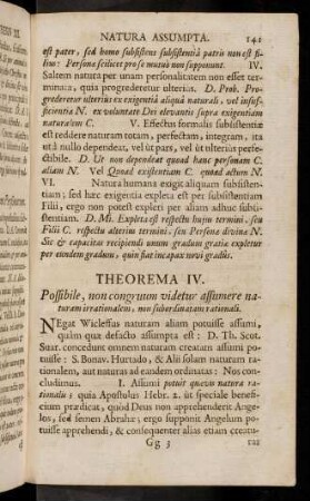 141-144, Theorema IV