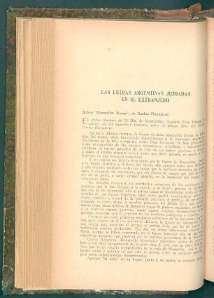 Las letras argentinas juzgadas en el extranjero