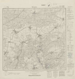 4041 (alte Nr.: 2243) Straach, Meßtischblatt (4cm - Karte)