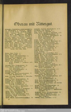 Oberau mit Rittergut