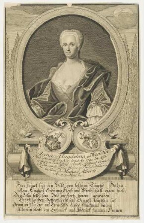 Bildnis der Anna Magdalena geb. Wendtin