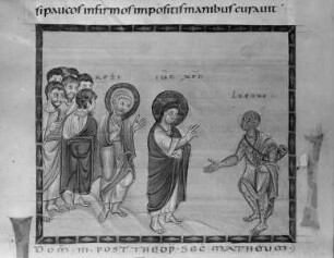 Codex Egberti — Heilung des Aussätzigen, Folio 21verso