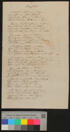 Gedicht "Bergschloss" ("Da droben auf jenem Berge...") von Johann Wolfgang von Goethe