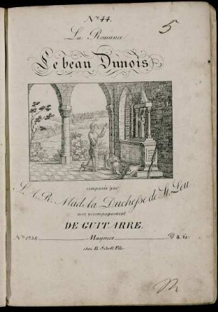 La Romance : Le beau Dunois ; ... avec accompagnement De Guitarre