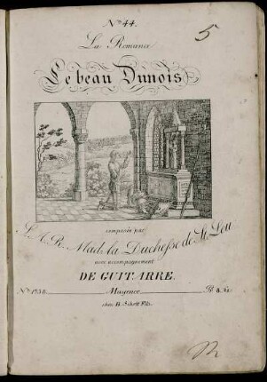 La Romance : Le beau Dunois ; ... avec accompagnement De Guitarre