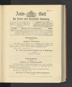 No. 220, 13. September 1918