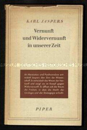 Publikation der Gastvorlesungen von Karl Jaspers an der Universität Heidelberg