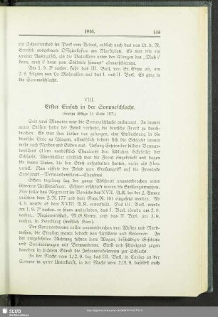 VIII. Erster Einsatz in der Sommeschlacht