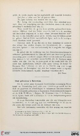 Oude gebouwen te Rotterdam - Amsterdam - Deventer[...]