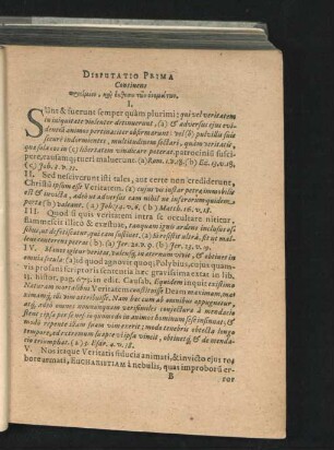 Disputatio Prima.