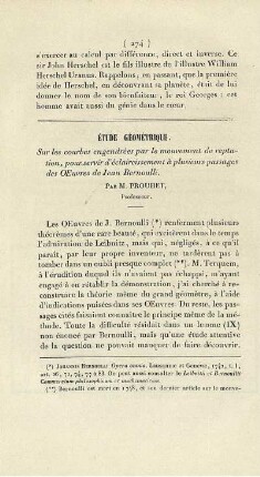 Étude géométrique.
