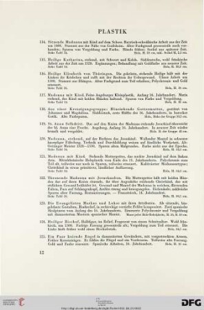 Plastik (Nr. 114-140)