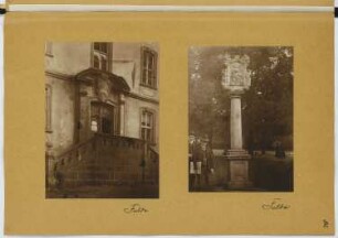 Landesbibliothek, Fulda. Denkmal, Fulda: Ansichten (aus: Skizzen- und Fotoalbum 19)