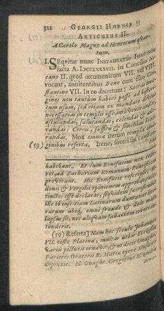 Articulus II. A Carolo Magno ad Henricum quartum