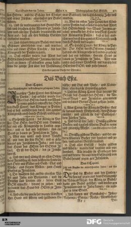 Das Buch Esra.