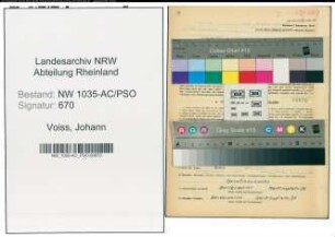 Entnazifizierung Johann Voiss , geb. 16.10.1905 (Schlosser)