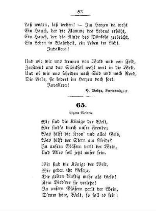 65. Eigene Melodie