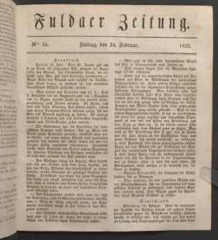 Freitag, den 24. Februar. 1832