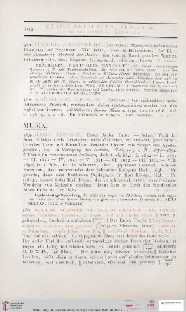 Musik (Nr. 563 - 578)