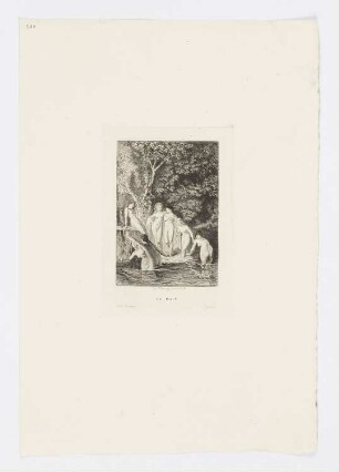 Le bain, aus: Giovanni Boccaccio, "Dekameron", 1873
